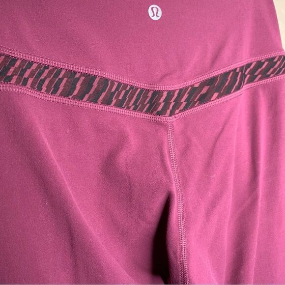Lululemon original Align legging Red Grape Shifted Horizon Red Grape Black - Picture 9 of 12